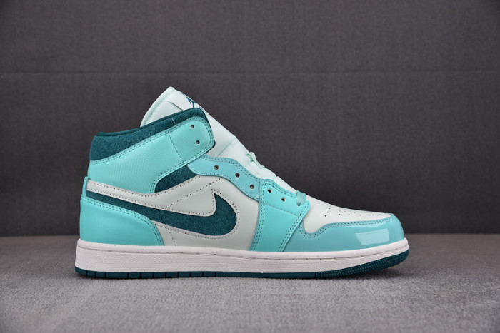 air jordan 1 mid chenille bleached turquoise dz3745-300